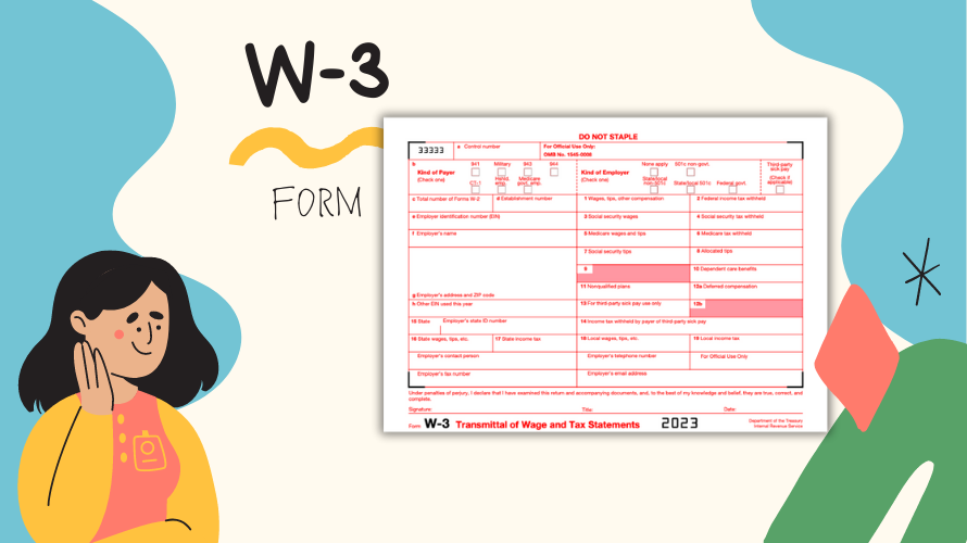 Irs W 3 Transmittal Form W3 Printable Form And Fillable Pdf For 2023 With Example 1932